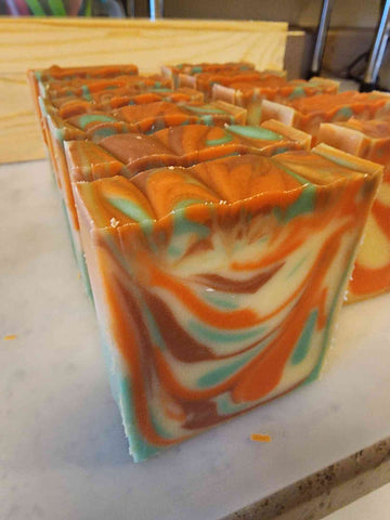 Pumpkin Crunch Cake Handmade Artisan Soap