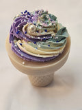 Blackberry & Sage Handmade Artisan Ice cream cone Soap