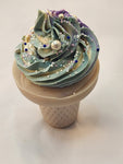 Blackberry & Sage Handmade Artisan Ice cream cone Soap