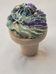 Blackberry & Sage Handmade Artisan Ice cream cone Soap
