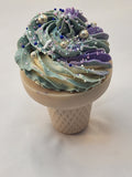 Blackberry & Sage Handmade Artisan Ice cream cone Soap