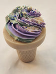 Blackberry & Sage Handmade Artisan Ice cream cone Soap